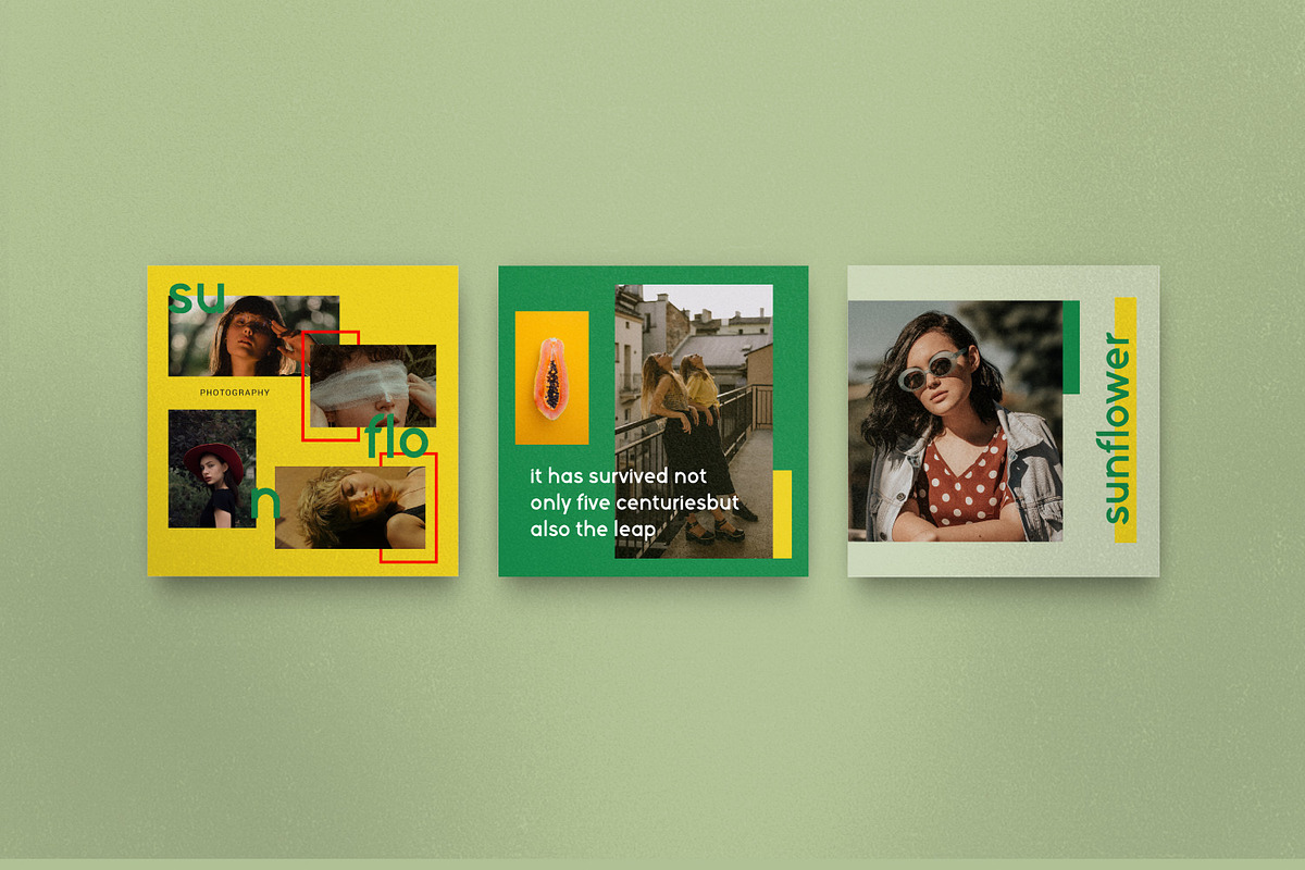 Sunflower - Social Media Bundle, a Social Media Template by Dirtytemp Studio (Photo 7 of 15)