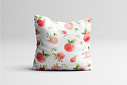 Watercolor lemon and peach patterns, a Background Graphic by lycka (Thumbnail 5 of 5)