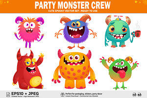 Choco Chompers - 6 Cute Monsters
