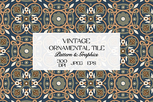 Vintage Ornamental Tile Pattern