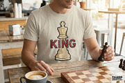 King PNG, Chess King T-Shirt, an Illustration by SharpMarketplace (Thumbnail 4 of 4)