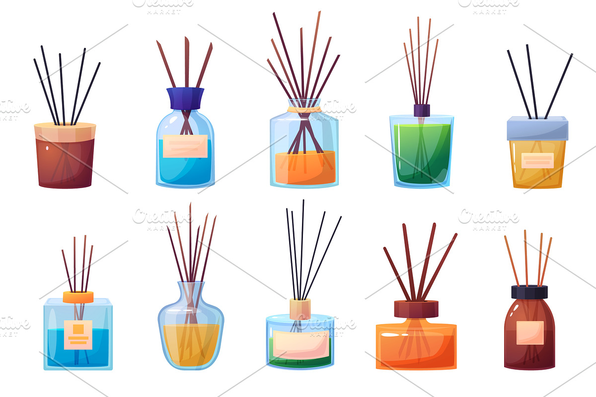 Cartoon aroma diffusers. Wooden, an Object Illustration by LadadikArt