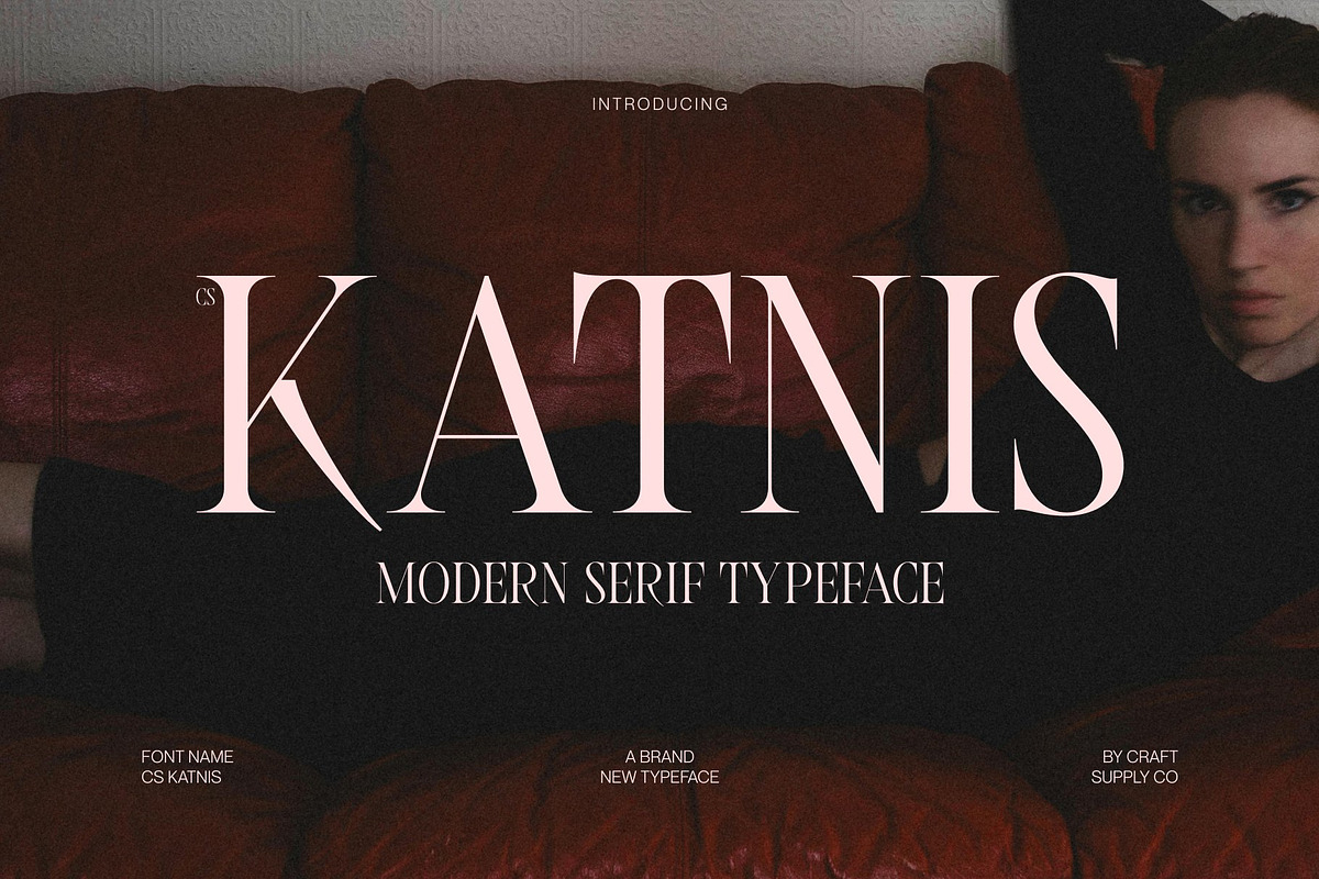 CS Katnis – Modern Serif Font, a Serif Font by Craft Supply Co. (Photo 1 of 8)