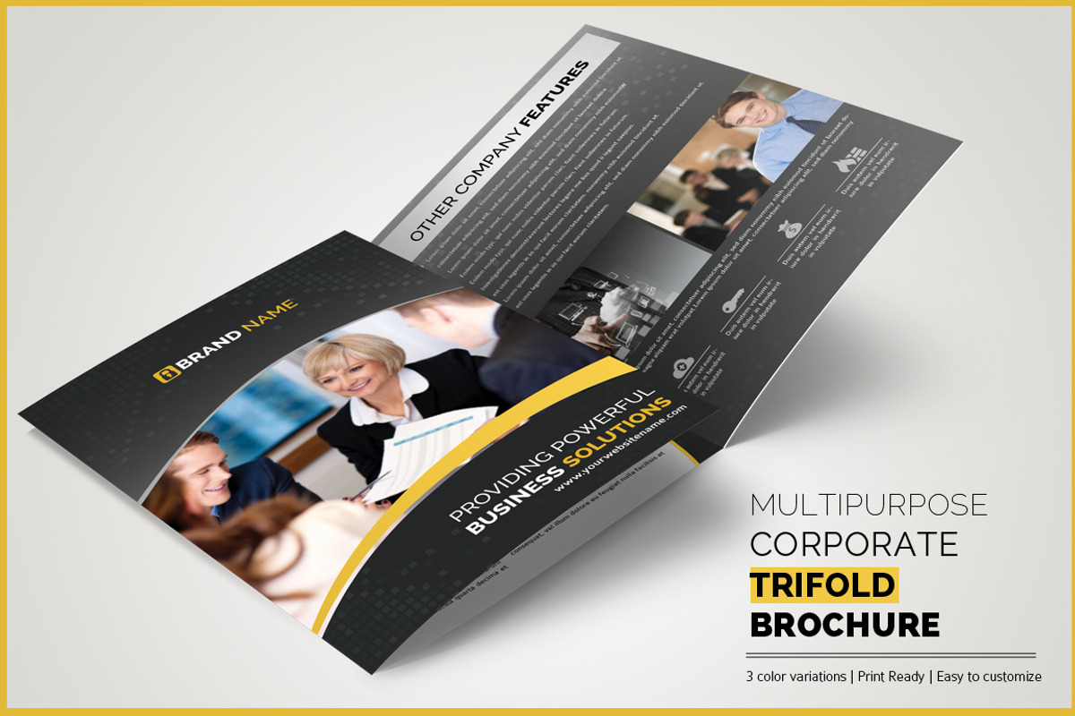 Multipurpose Trifold Brochure, a Brochure Template by pallabip (Photo 1 of 5)