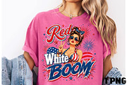 Red White and Boom 4th July PNG, a Seasonal Illustration by DreamCafeArt (Thumbnail 2 of 6)