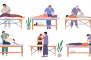 People at chiropractors. Osteopath, a Healthcare Illustration by YummyBuum (Thumbnail 2 of 3)
