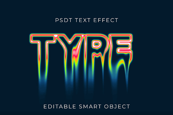 Psychedelic Drip Toxic Text Effect preview 2