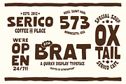 STH Brath Quirky Display Typeface, a Sans Serif Font by Sitintahitam (Thumbnail 2 of 9)
