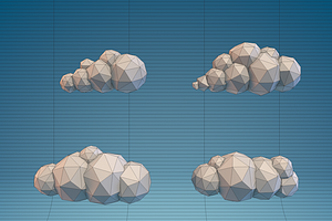 Low Poly Clouds Part 1