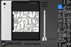 Beauty Icons Set 1 Procreate Brush