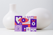 Abstract Bauhaus geometric pattern, a Decorative Illustration by Ninos Mandala (Thumbnail 4 of 5)