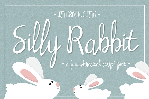 Silly Rabbit Script Font preview 8