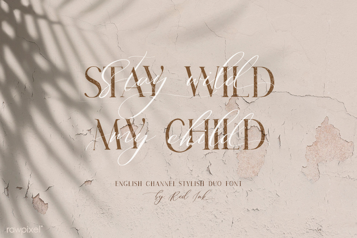 English Channel. Duo Font. preview 4