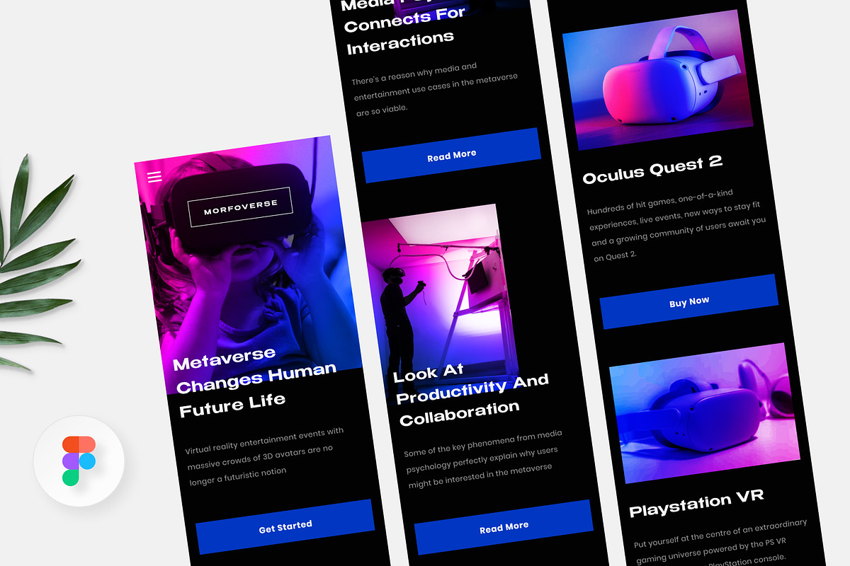 Responsive Morfoverse Product VR App, an UI Kit Template by Panen Creative (Photo 1 of 3)