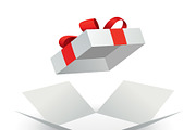 Open gift box with red ribbon, an Object Illustration by Things for designers (Thumbnail 3 of 3)