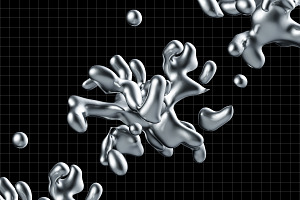 Chrome Liquid - 3D Shapes