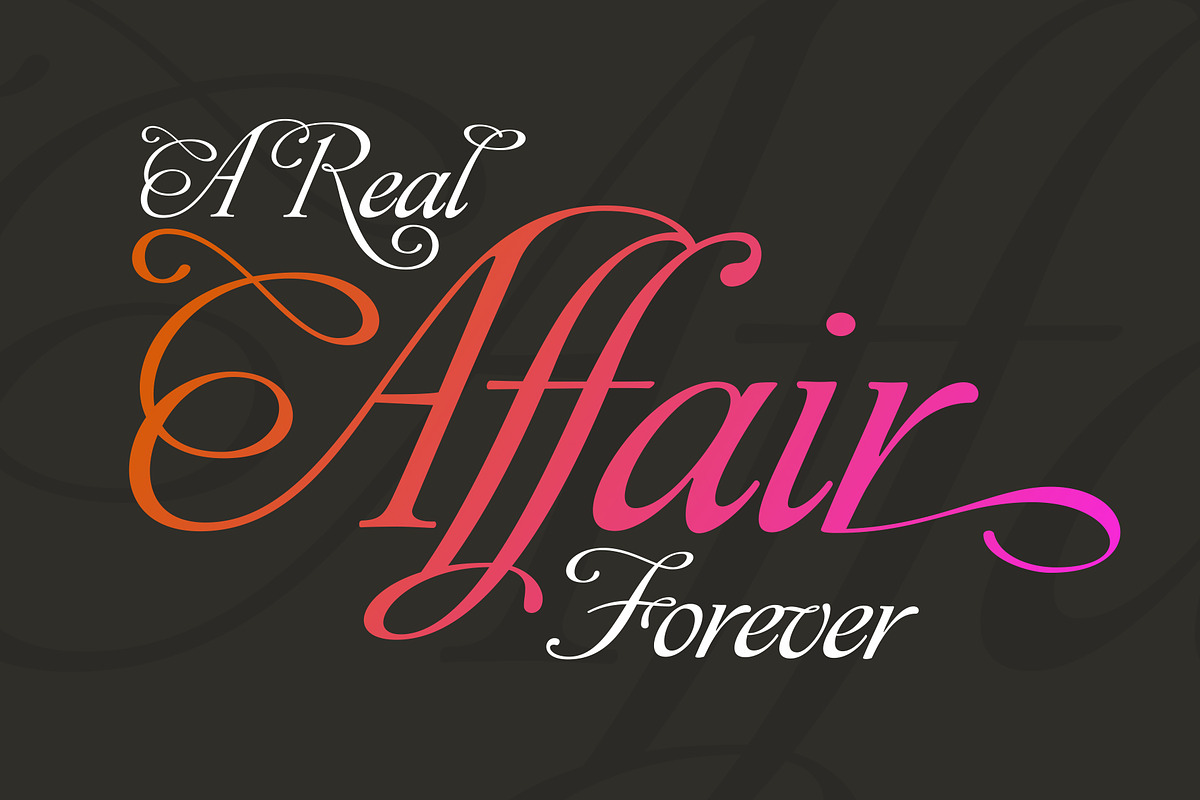 Affair, a Script Font by Sudtipos (Photo 4 of 5)