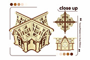 Small 3d Greenhouse - Laser Cut File, an Object Graphic by VectorPainter (Thumbnail 10 of 14)