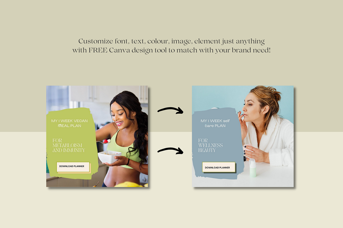 Nutrition Coach Instagram Canva Kit, a Social Media Template by Deepa Template Studio (Photo 11 of 12)