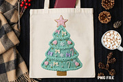 Coquette Crochet Yarn Christmas Tree, an Illustration by DreamCafeArt (Thumbnail 3 of 4)