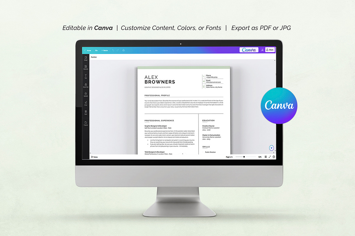 Graphic Designer Resume, a Resume Template by DesignDevisers (Photo 9 of 12)