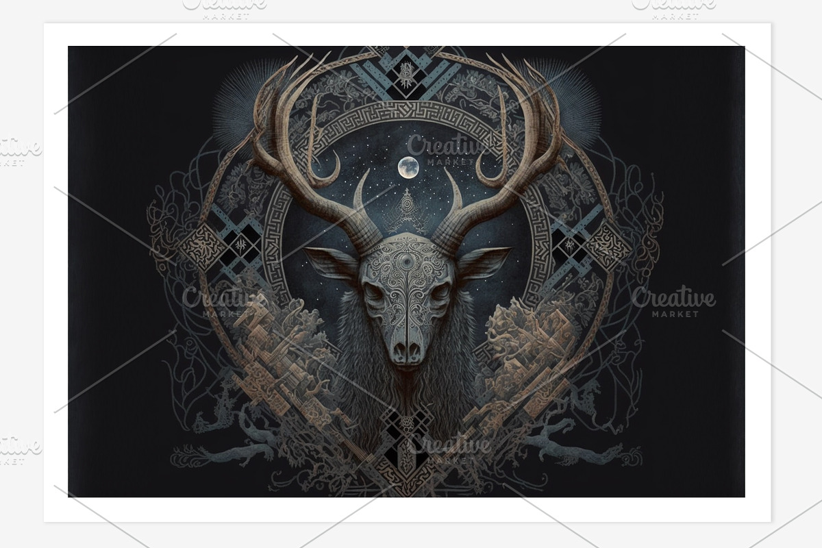 Sham Collection · Shaman Art, a Person Illustration by milatovar (Photo 9 of 18)