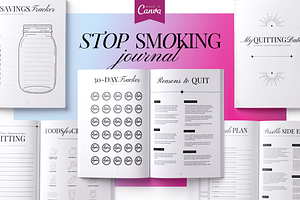 Stop Smoking Journal Canva PDF