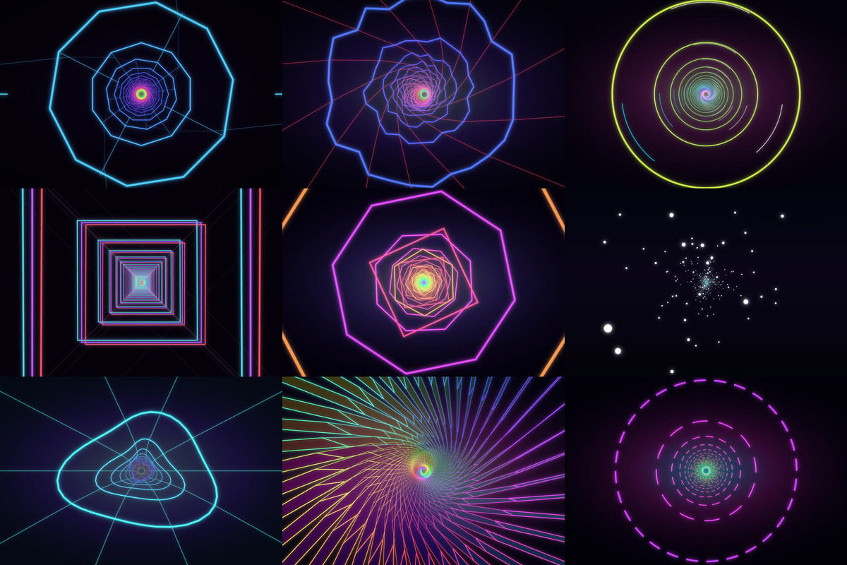 60fps Neon Tunnel Loops, a Background Graphic by cheapmotiongraphics (Photo 7 of 7)