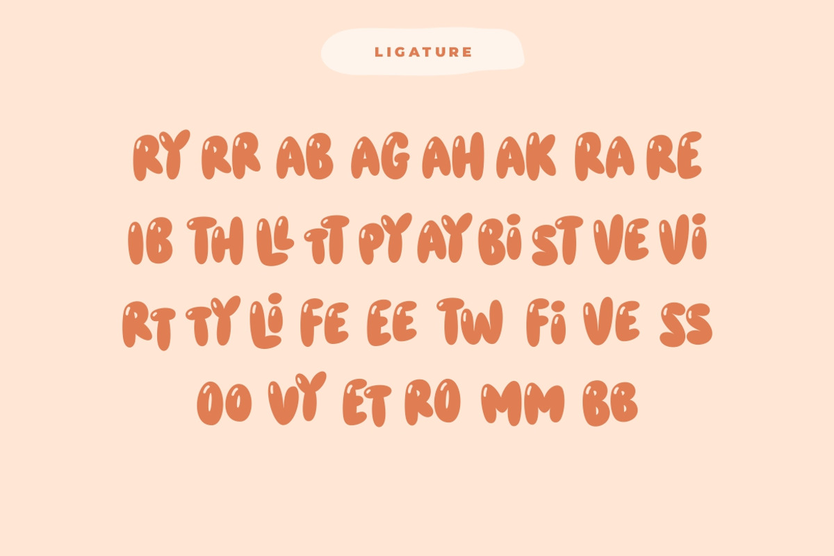 Smothy - Bubble Font Style, a Sans Serif Font by HansCo Studio (Photo 9 of 9)