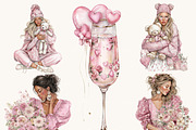 Watercolor Romantic Clipart Bundle, an Object Illustration by Design Scotch (Thumbnail 5 of 10)