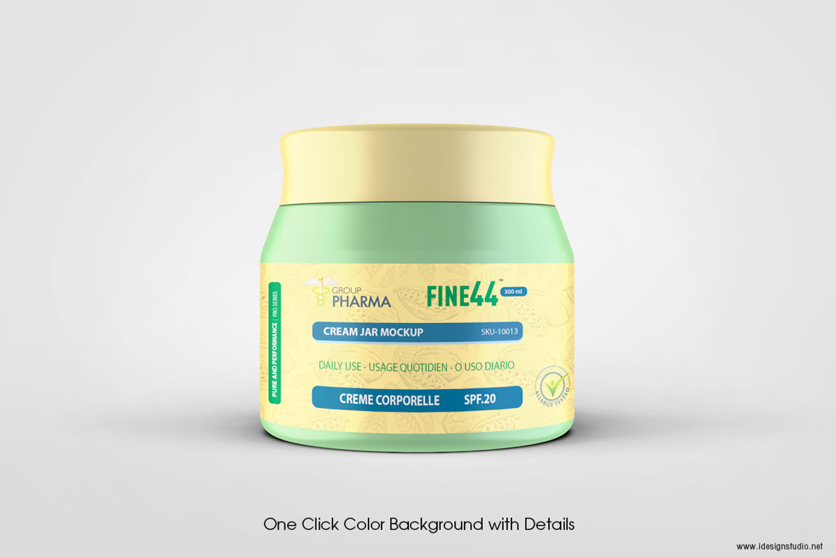 Cosmetic Jar Mockup, a Product Mockup by idesignstudio (Photo 5 of 6)