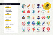 School Subject Icon Set, a Solid Icon by insemar (Thumbnail 3 of 4)