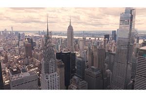 Aerial view of New York City's