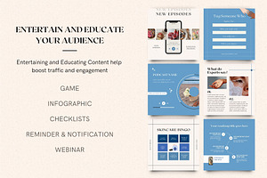 Baby Blue Instagram Templates