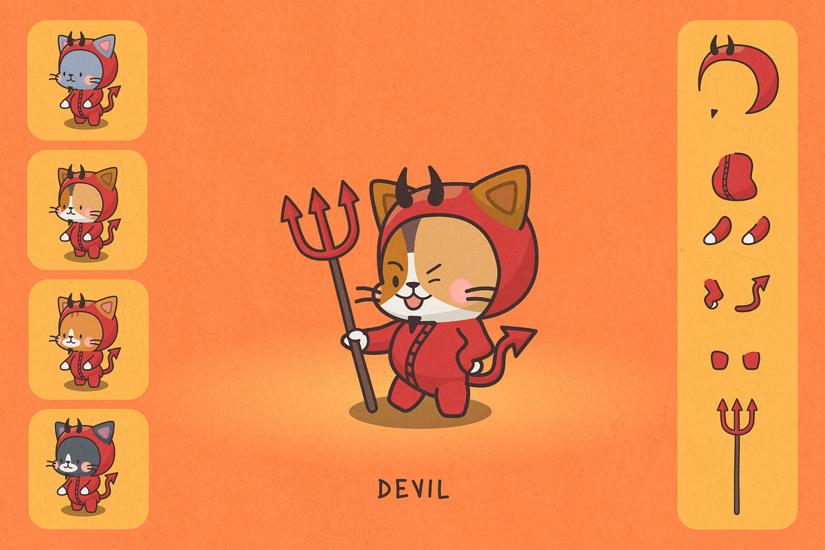 Cats in Costumes: Halloween Edition, an Illustration by Green Room Media (Photo 27 of 27)