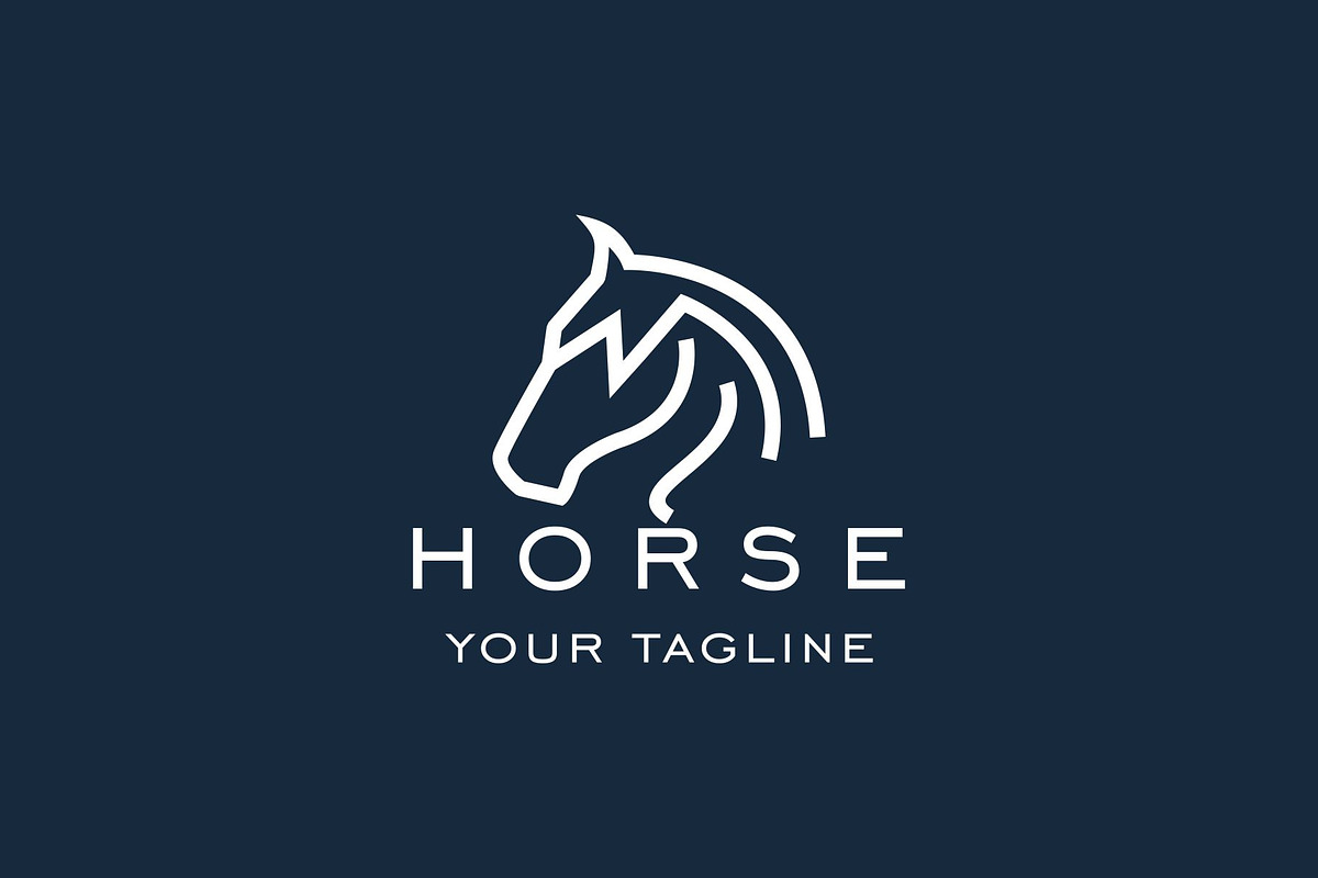 logo horse equine simple, an Animal Illustration by galaxyd (Photo 2 of 3)