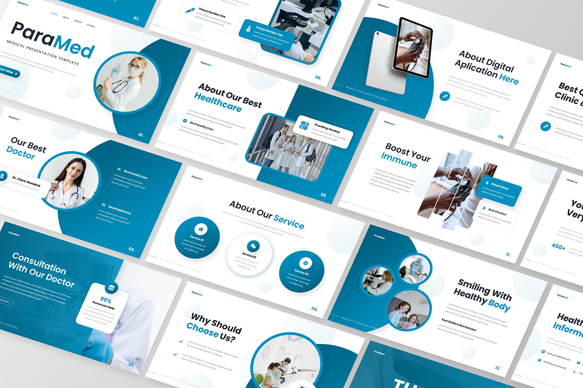 Paramed - Medical PowerPoint, a Presentation Template by GraphauseProject (Photo 6 of 6)
