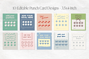 Goal Habit Tracking Punch Cards, a Card Template by Tabitha Emma (Thumbnail 2 of 6)