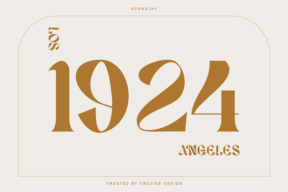 Nognathy - Artistic Serif Font, a Serif Font by Cruzine (Photo 9 of 9)
