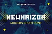 Mevhaizok - Modern Sports Font, a Sans Serif Font by Dhabee (Thumbnail 1 of 8)