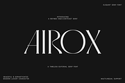 Airox Luxury Editorial Serif Font, a Serif Font by Only Fonts (Thumbnail 1 of 12)