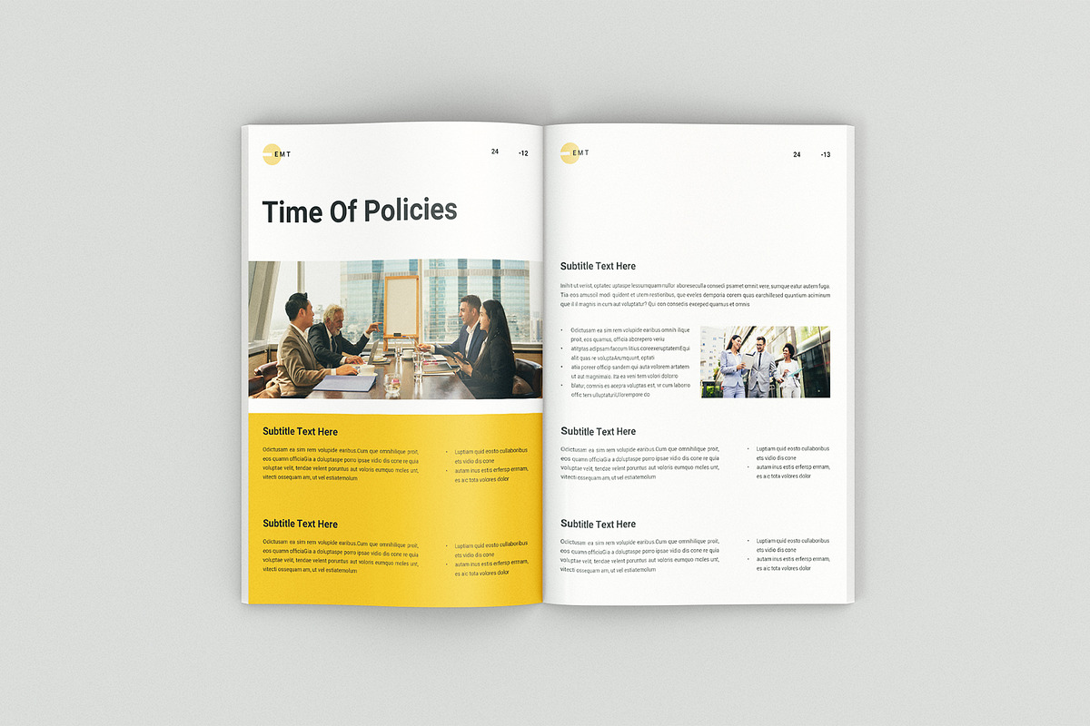 The Employee Handbook Template, a Brochure Template by ArtisanaAura (Photo 7 of 14)