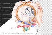 Needlework Clipart (Embroidery), an Object Illustration by CaraulanStore (Thumbnail 7 of 9)