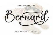 Bernard | Script Font, a Handwritten Font by Scratchones (Thumbnail 1 of 9)
