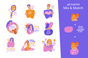Love yourself: Self Love graphic set, a Person Illustration by Lana Sham (Thumbnail 11 of 14)