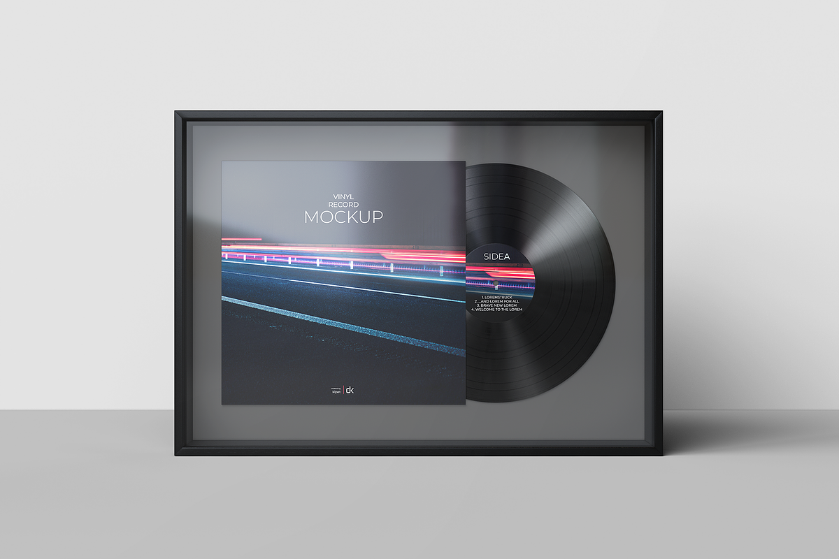 Framed Vinyl Mockup, a Packaging Mockup by KIPET (Photo 4 of 15)