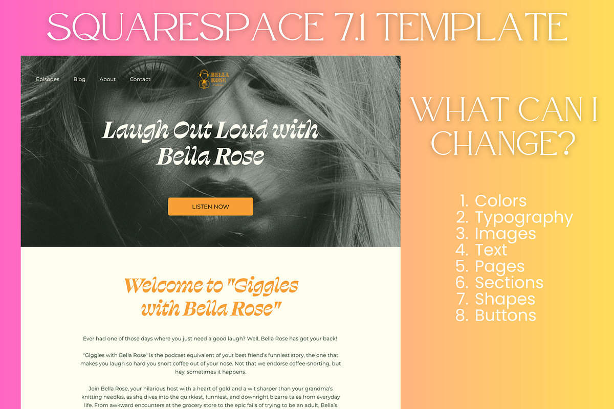 Podcast Squarespace Template, a Squarespace Template by Lumina Alchemy (Photo 8 of 10)