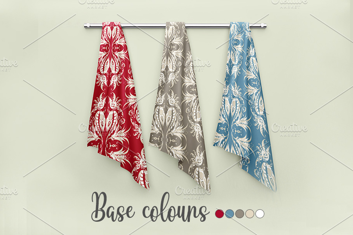 Symphony Damask, a Pattern Graphic by ilustrinna (Photo 2 of 7)