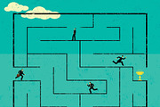 Business Concepts Bundle 11 Men, a Person Illustration by retrorocket (Thumbnail 2 of 21)
