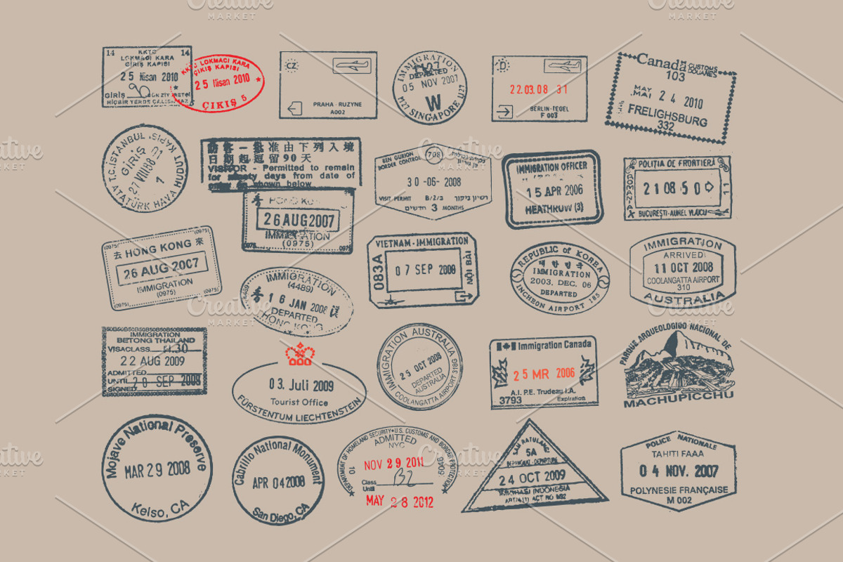 Passport & Postage Stamps and Badges preview 2